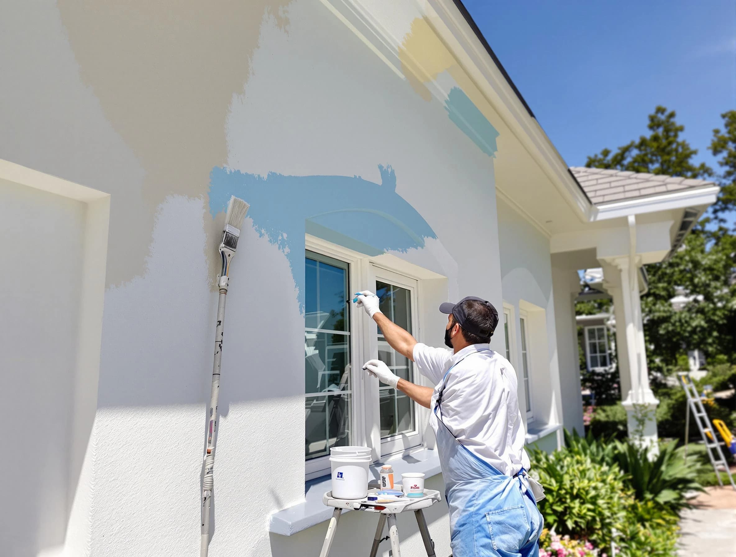 Coolidge House Painters professional painting the exterior of a house in Coolidge, AZ