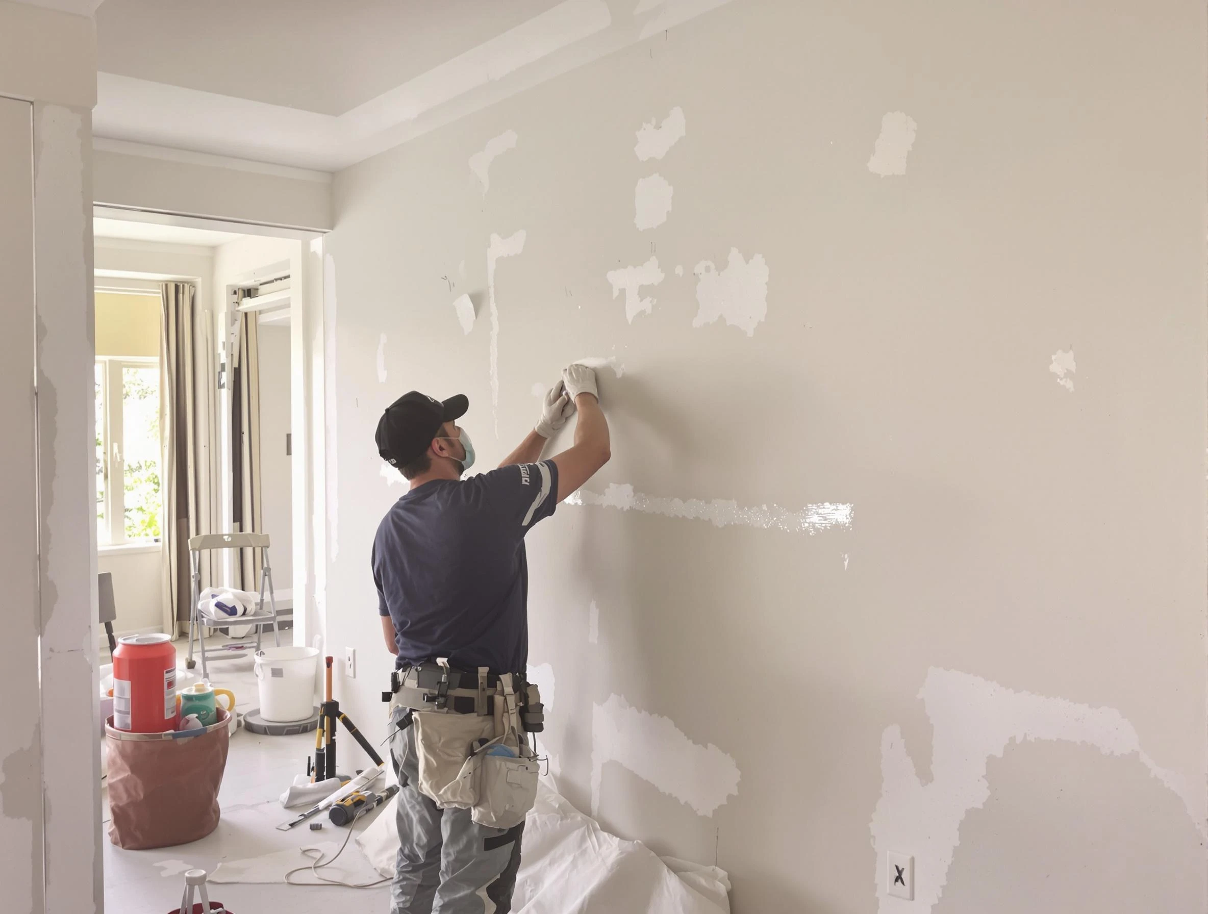 Taping and mudding service by Coolidge House Painters in Coolidge